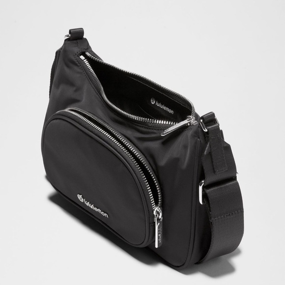 lululemon athletica Handbags - Lululemon Black Crossbody Bag with Nano Pouch